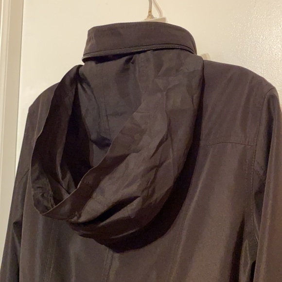 🍒 LIZ CLAIBORNE Jacket w/ Rain Hood & Belt!!! - Picture 8 of 12